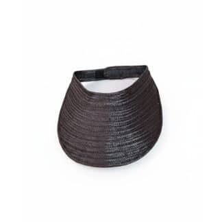 Visera artesanal color negro