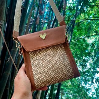 Bandolera para Celular Cuero Café miel